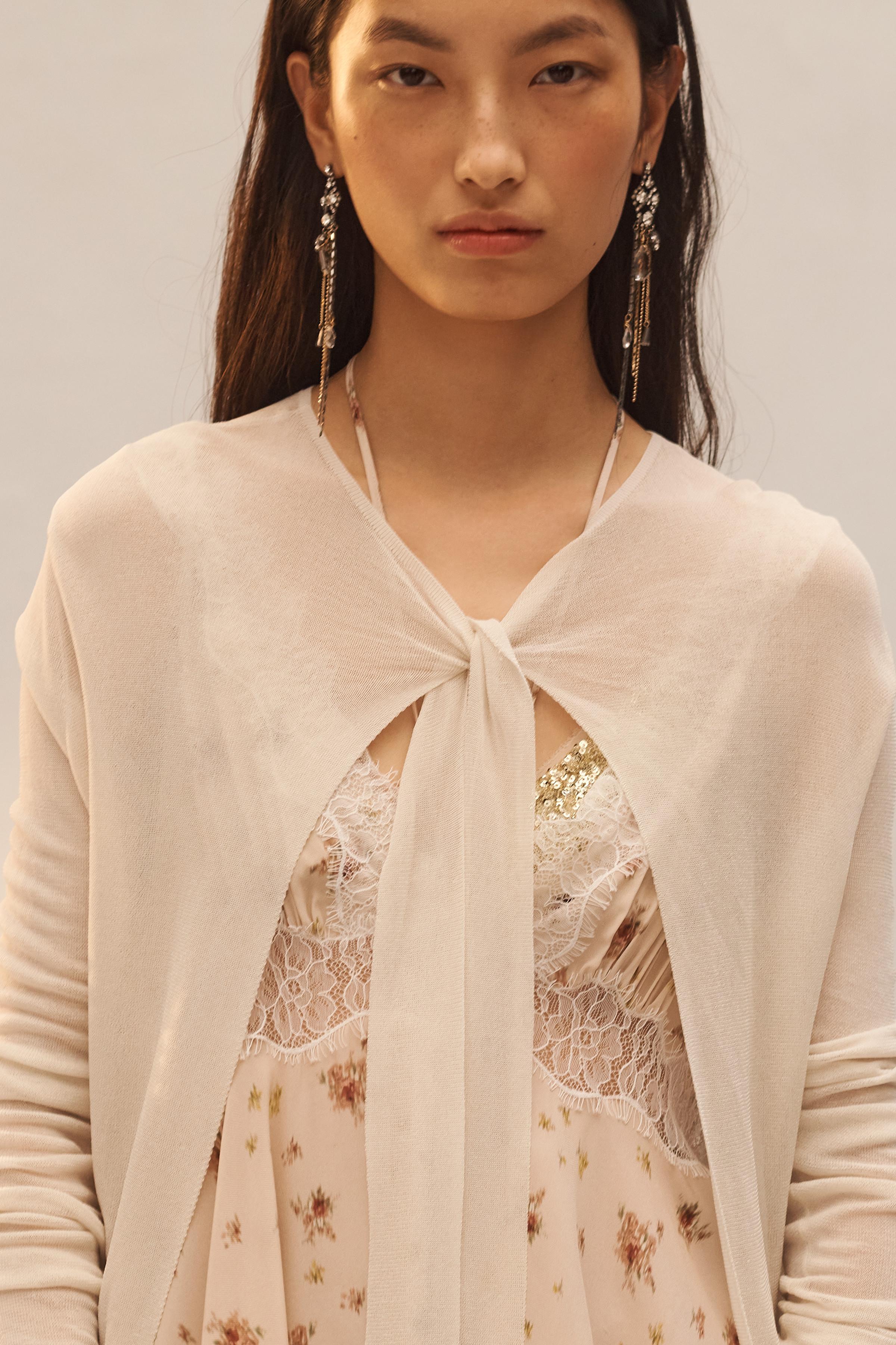 LIMITED EDITION FINE KNIT TIE CARDIGAN